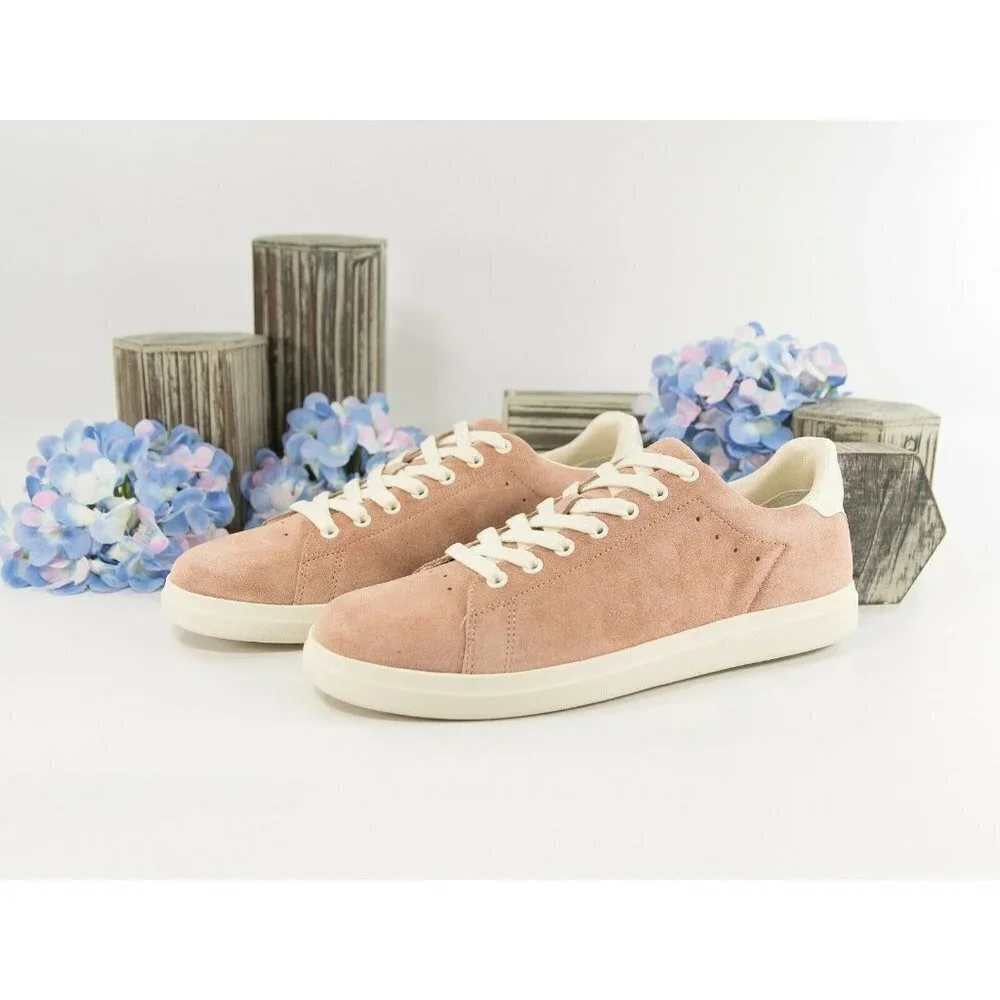 Tory Burch Howell Court Malva Pink Suede Trainer Sneaker Athletic Shoe Sz 9 NIB - Picture 2 of 9